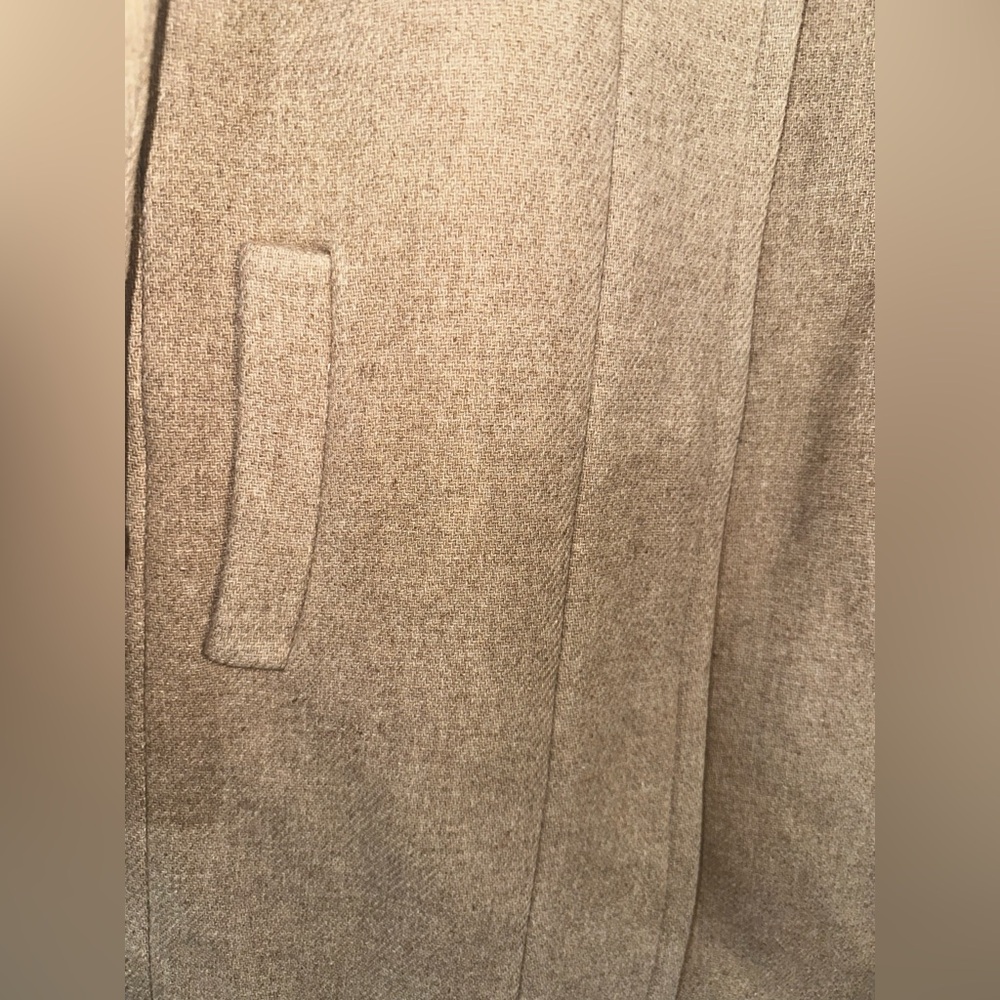 J.Crew Stadium-Cloth Cocoon Coat in Camel Beige Size 2 - Italian Nello Gori Wool - Picture 4 of 11